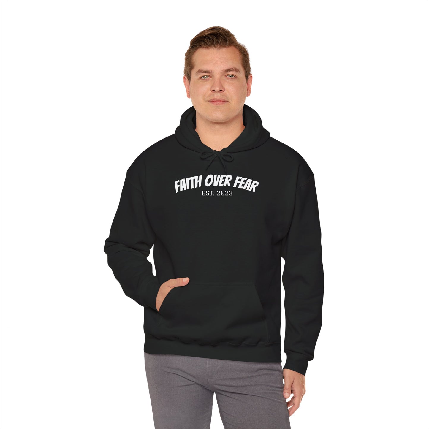 Hooded Sweatshirt - David vs Goliath, faith conquers giants