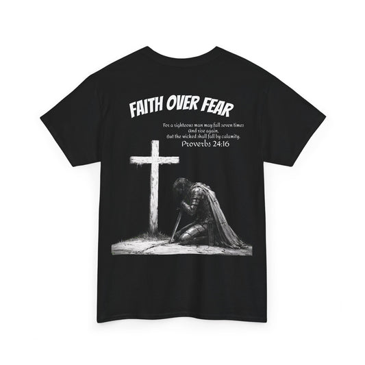 Proverbs 24:16 Faith T-Shirt — Rise Again, Strength Through Faith