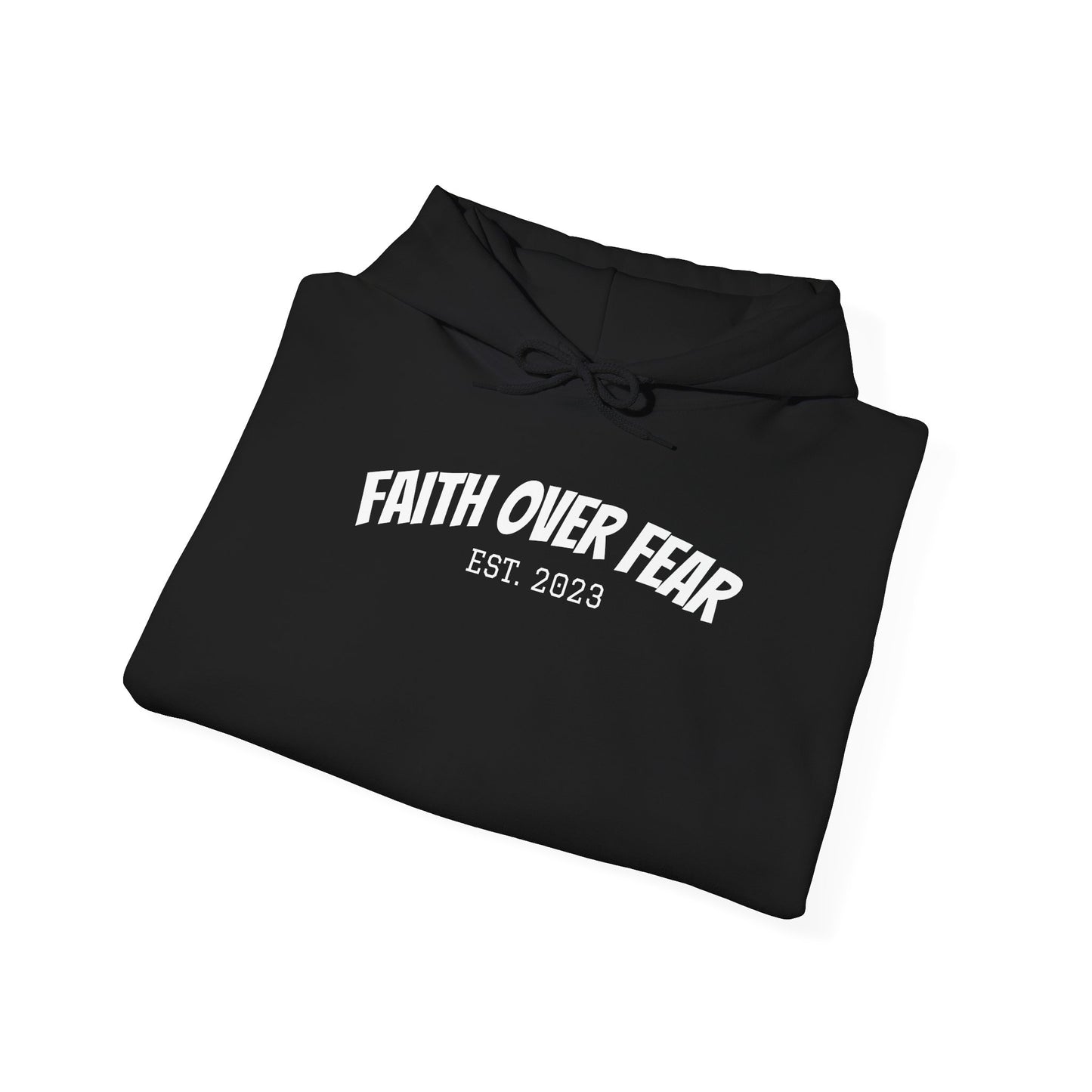 Faith Over Fear Hoodie — Christian Armor Graphic Hooded Sweatshirt