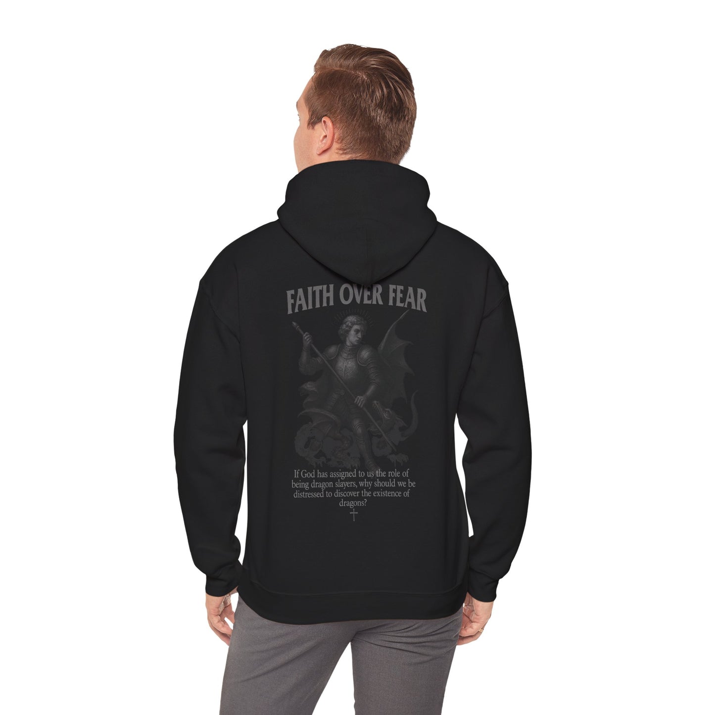 Faith Over Fear dragon slayer Hoodie