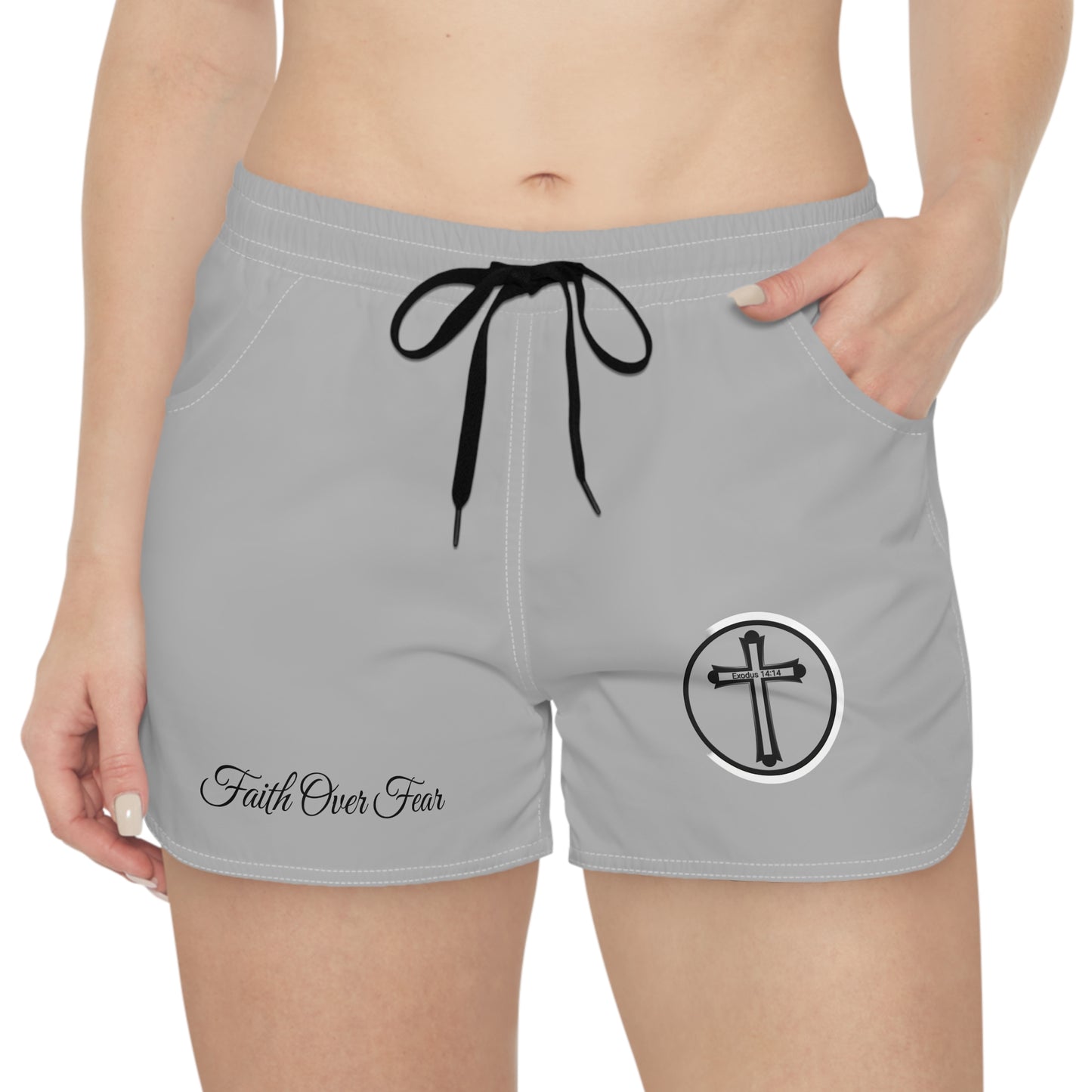 Exodus 14:14 Casual Shorts (AOP)