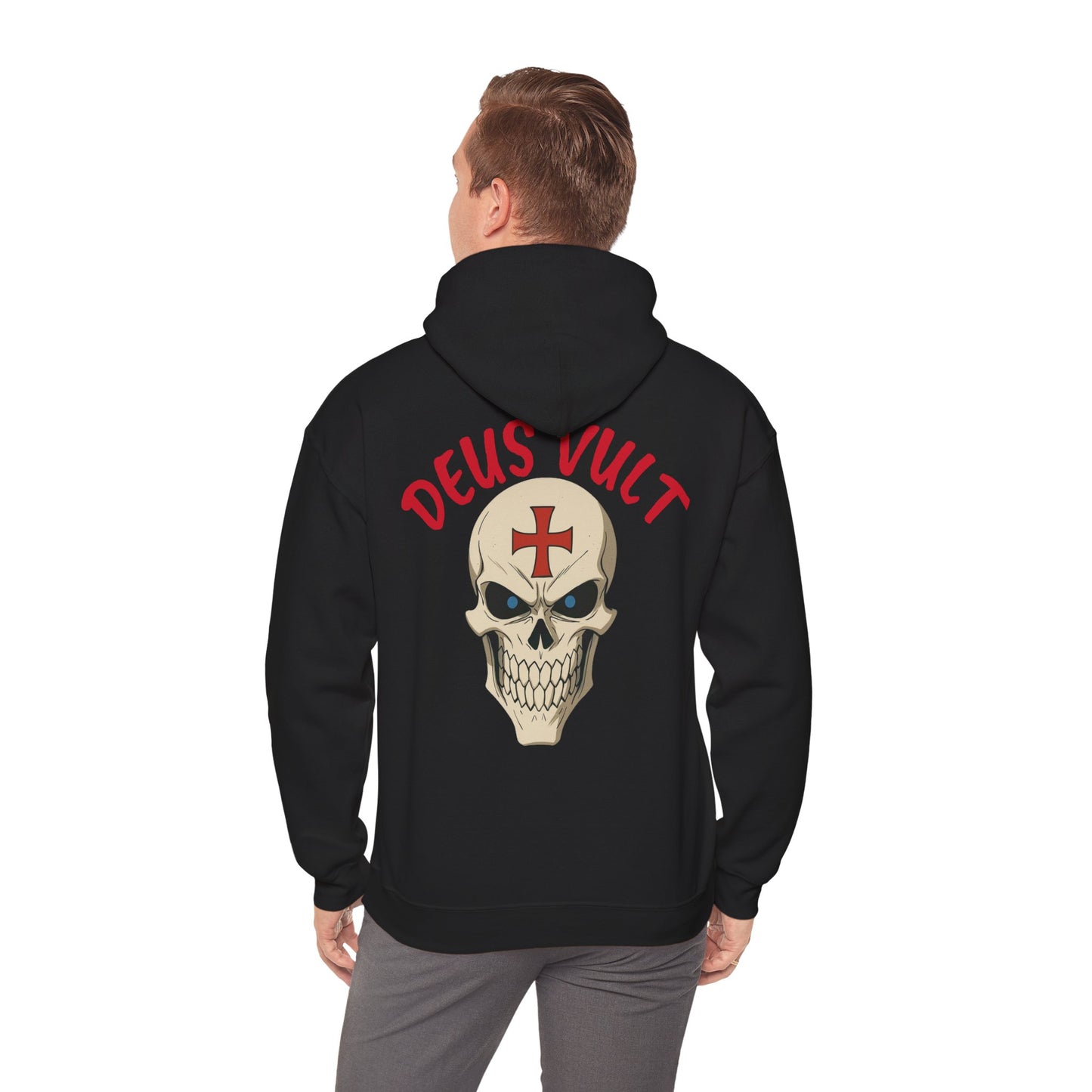 Hooded Sweatshirt Deus Vult Templars War Cry