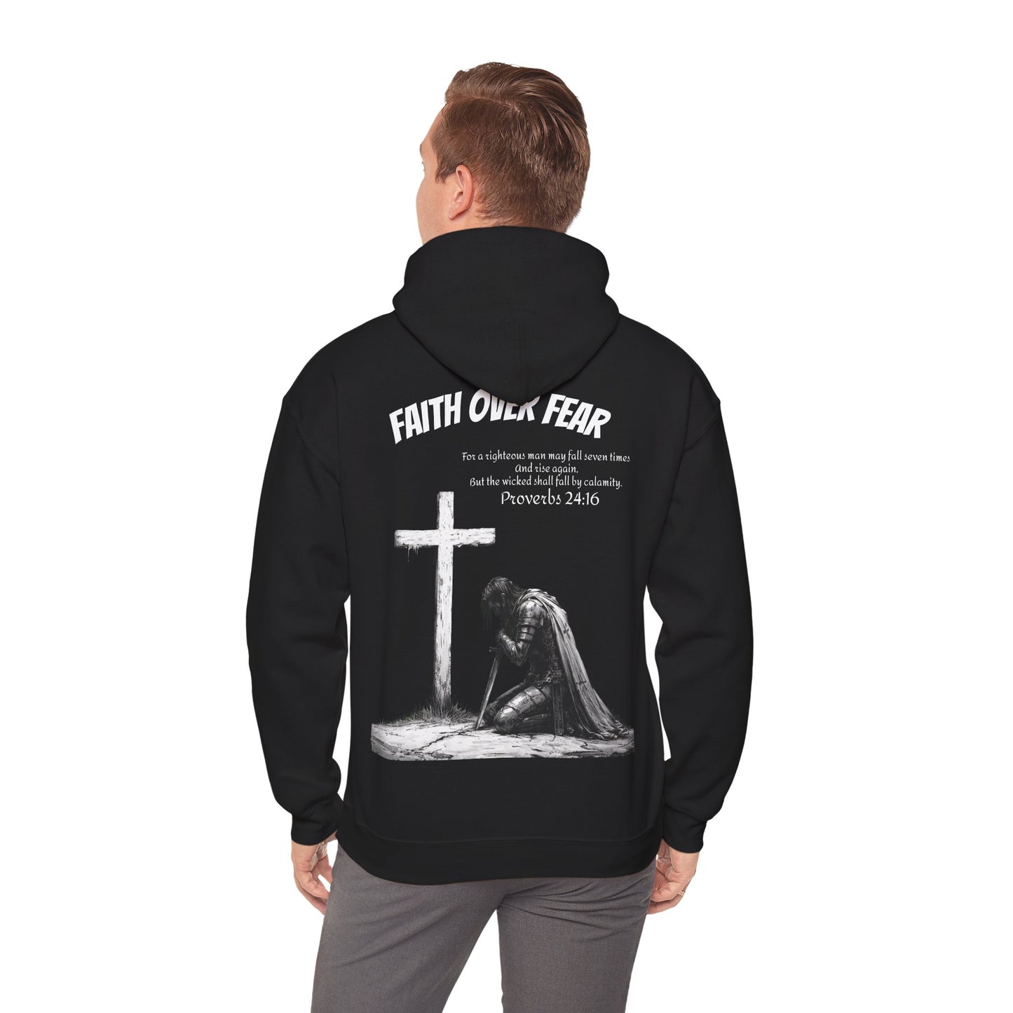 Proverbs 24:16 Hoodie — Rise Again & Strength Through Faith Sweatshirt