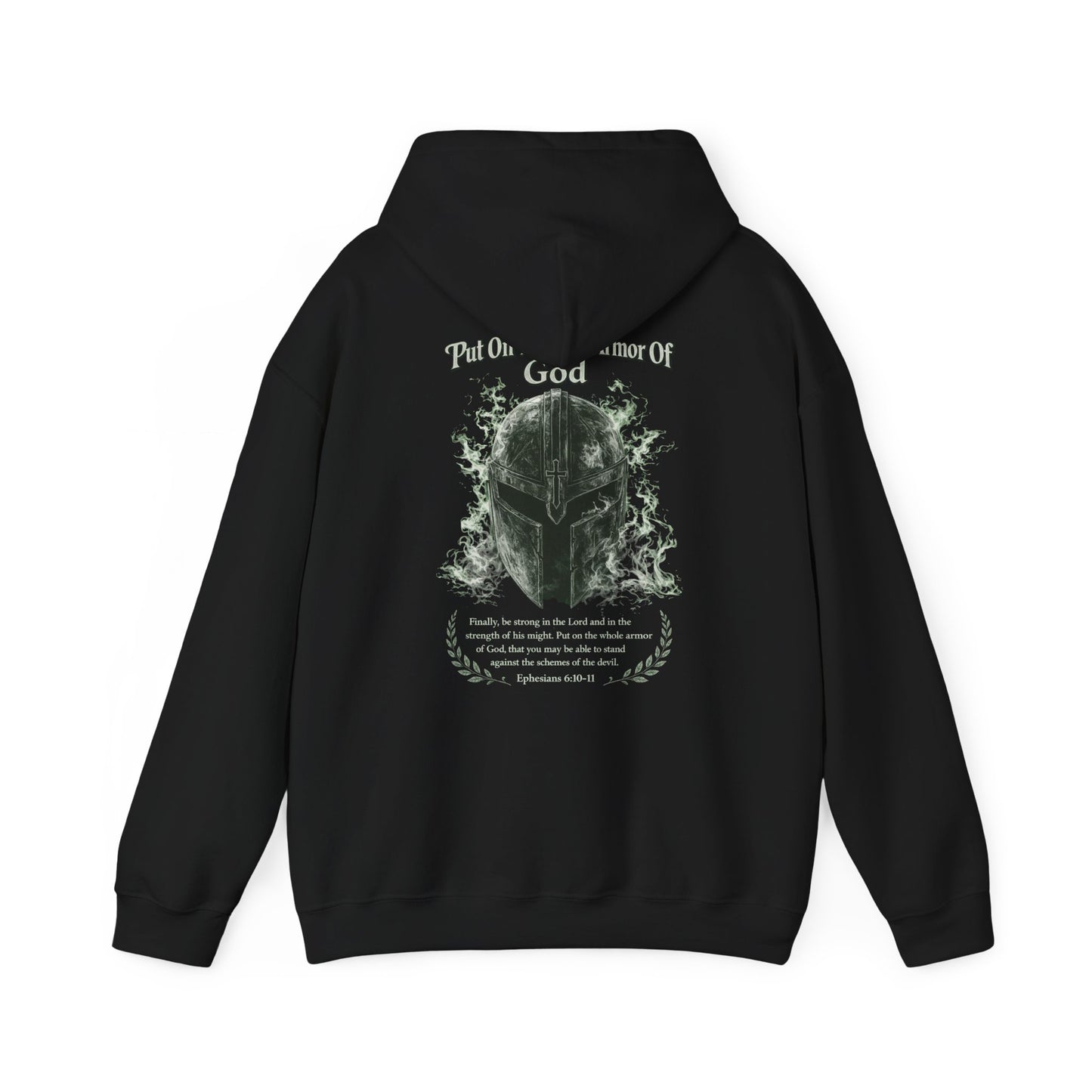 Faith Over Fear Hoodie — Christian Armor Graphic Hooded Sweatshirt