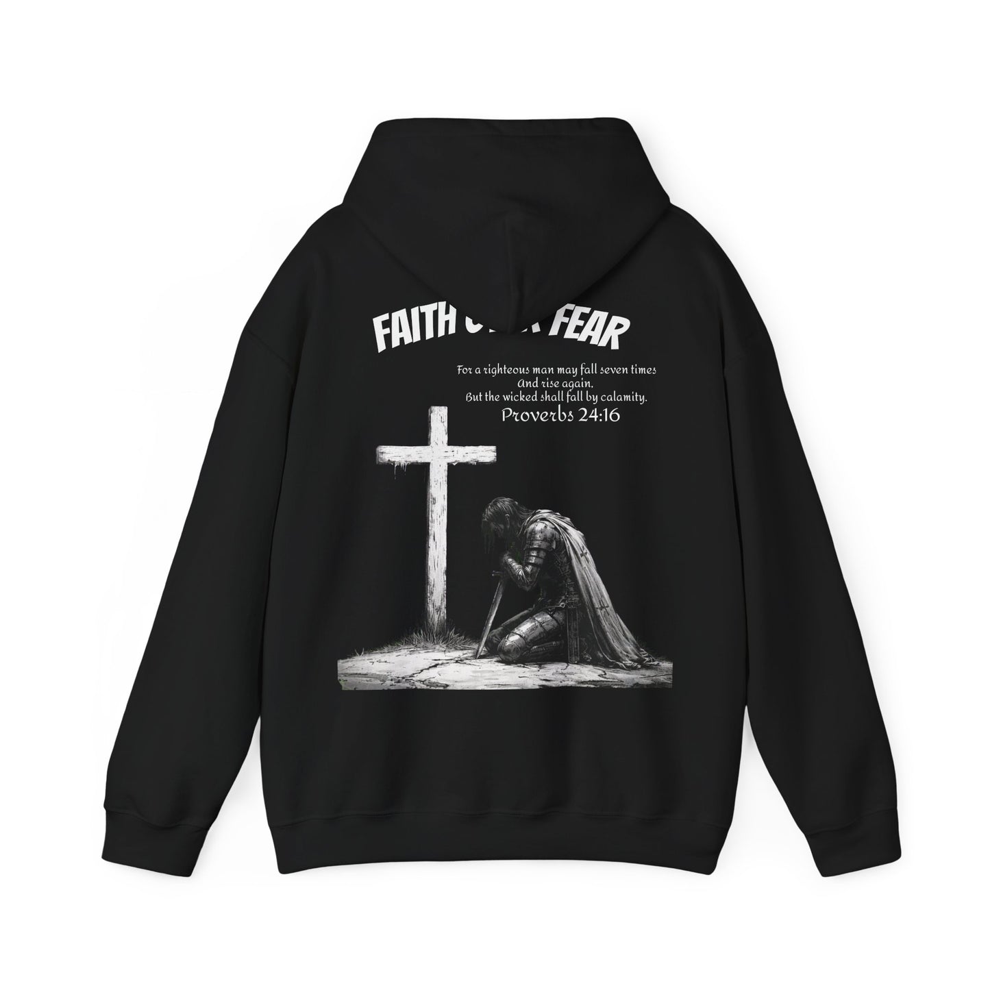 Proverbs 24:16 Hoodie — Rise Again & Strength Through Faith Sweatshirt