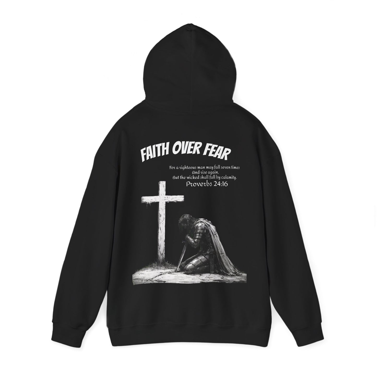 Proverbs 24:16 Hoodie — Rise Again & Strength Through Faith Sweatshirt