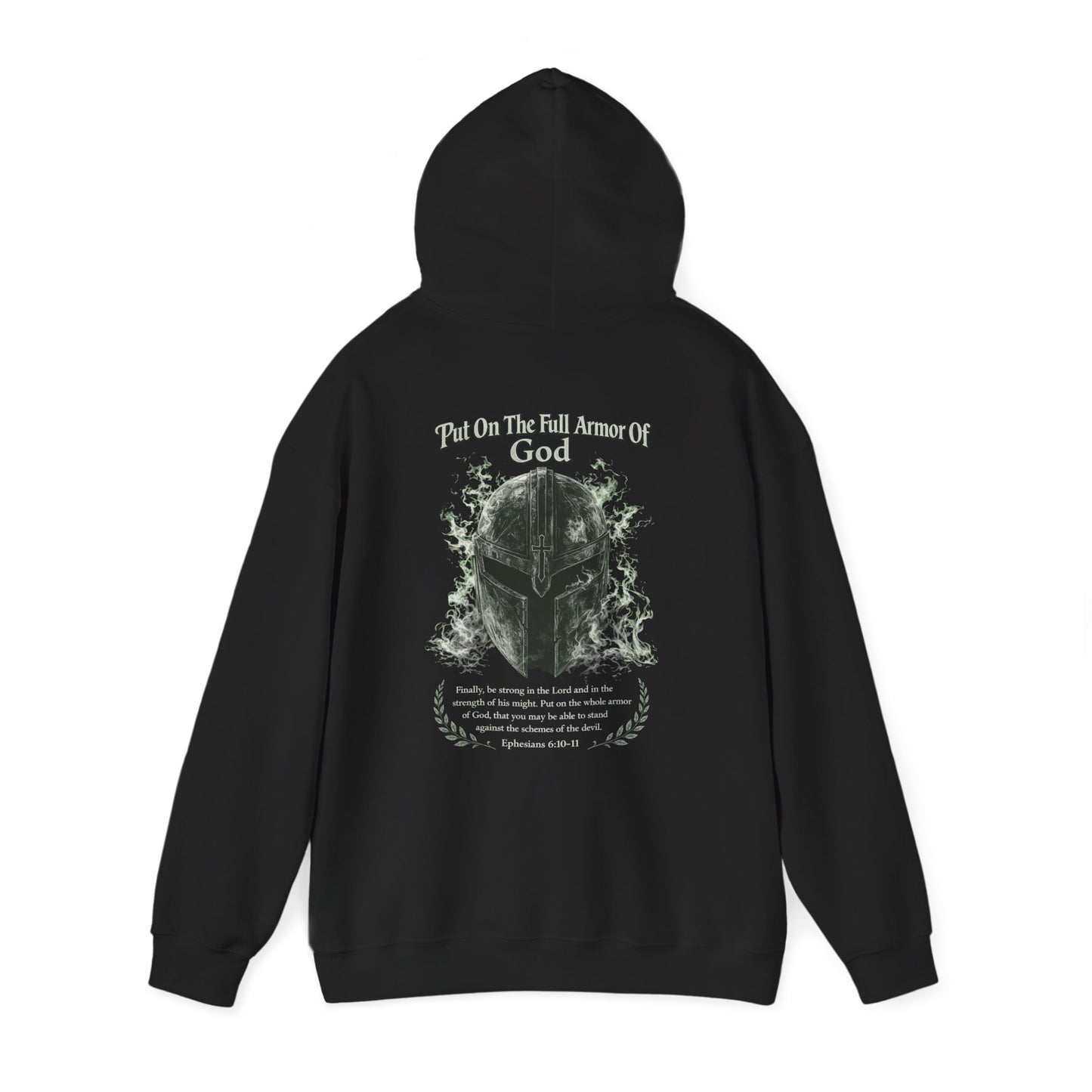 Faith Over Fear Hoodie — Christian Armor Graphic Hooded Sweatshirt