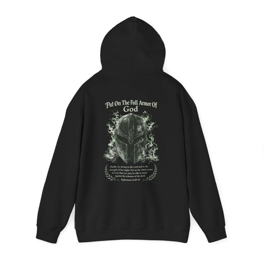 Faith Over Fear Hoodie — Christian Armor Graphic Hooded Sweatshirt